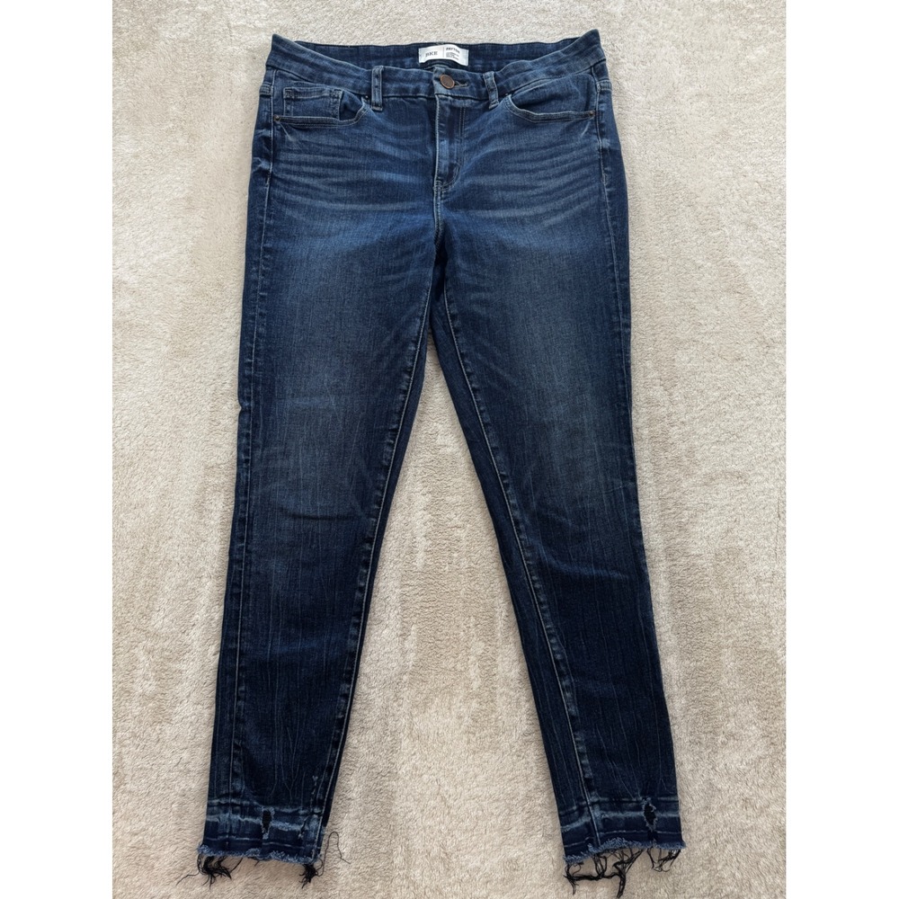 BKE Womens Payton Mid Rise Ankle Skinny Dark Wash Jeans 28x27 Meas: 31x26.5